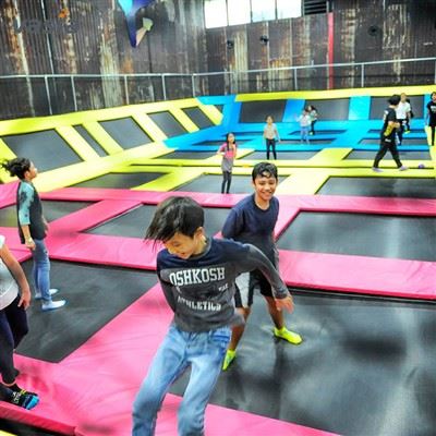 trampoline park with ball pit trampoline park with ball pit