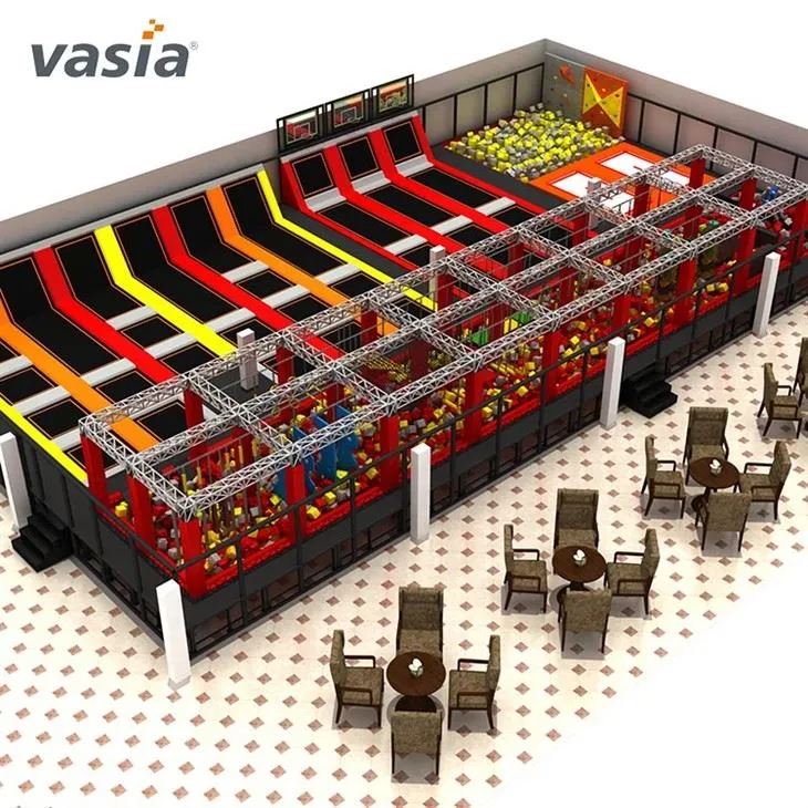 Adventure Games Trampoline Climbing Rope Course